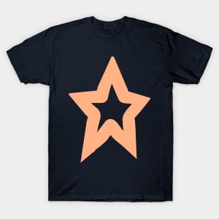 Star Peach Fuzz Pantone Color of the Year 2024 T-Shirt